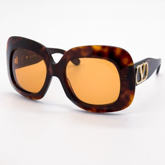 NEW VALENTINO SUNGLASSES VLS-180C HAVANA/ORANGE WOMEN EYEWEAR main image 8